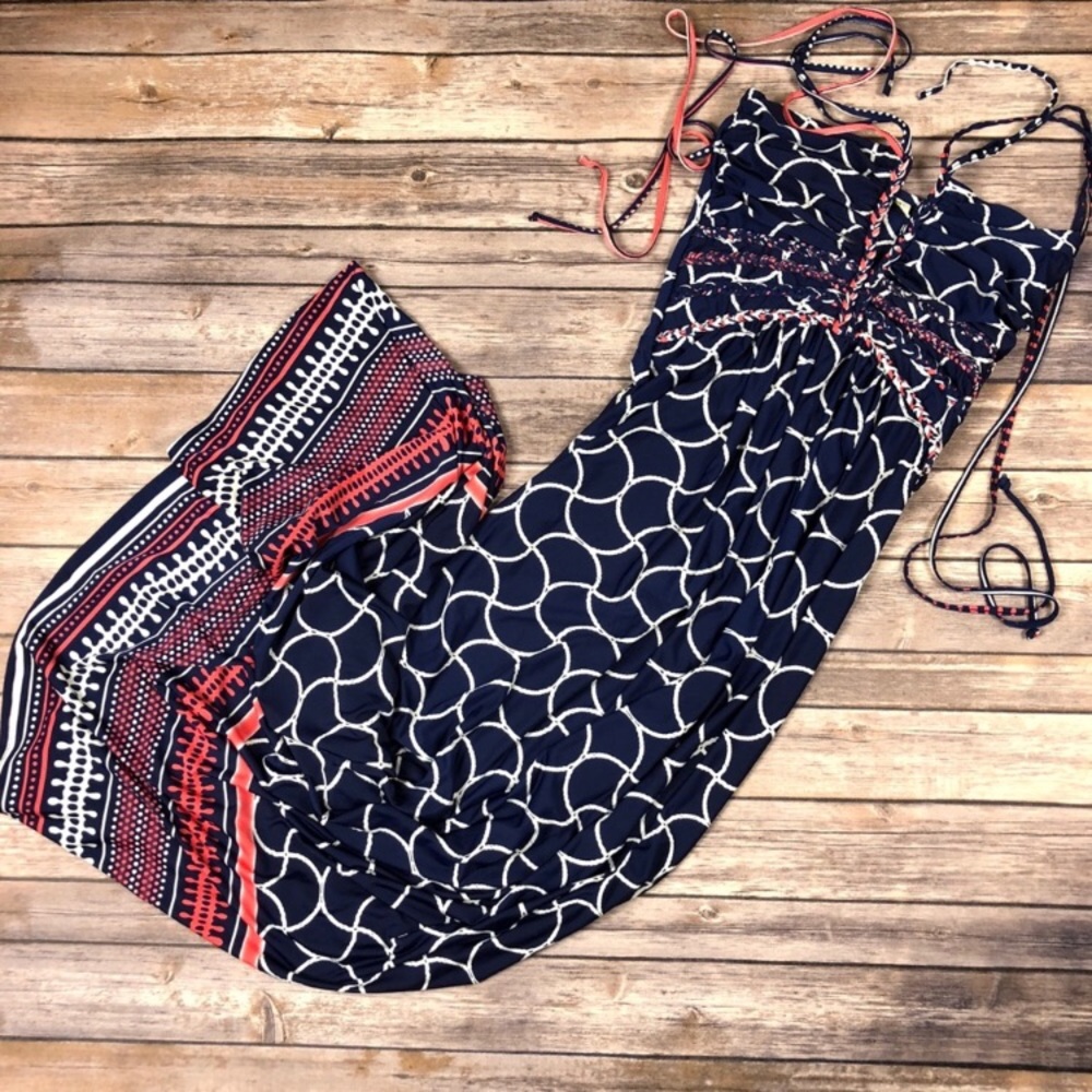 St. Tropez halter maxi dress